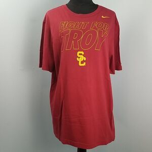 USC Trojans Nike Fight For Troy Short Sleeve Shirt Mens Crimson SC NCAA Big Ten